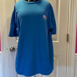 Vineyard Vines Blue Striped Whale Americana T-SHIRT